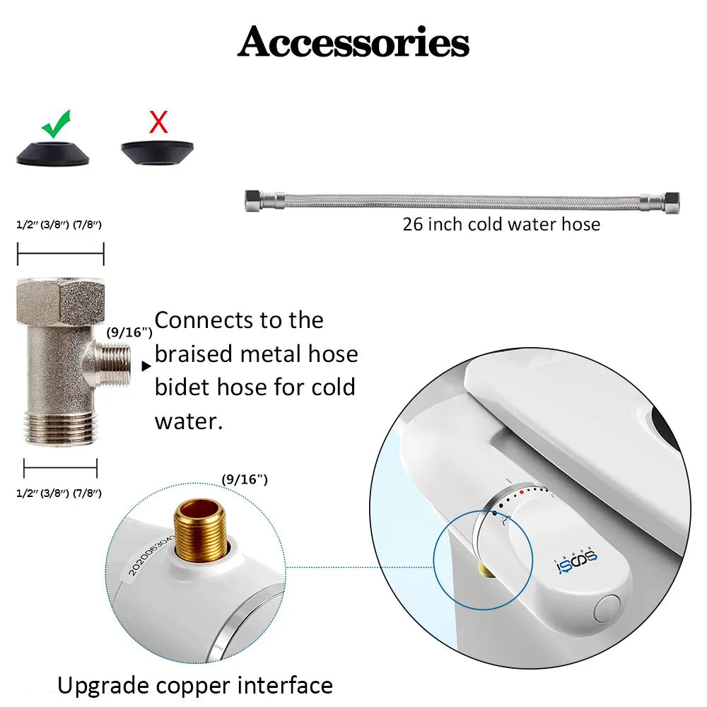 Attachment  Bidet Toilet Seat  Ultra Slim