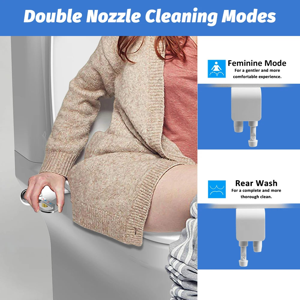 1 Attachment Bidet Toilet Seat Ultra Slim