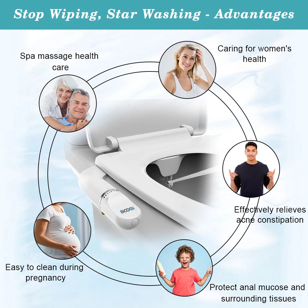 Attachment  Bidet Toilet Seat  Ultra Slim