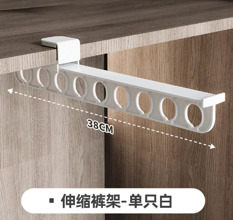 1 Closet  Retractable Pull Out Rod Heavy Duty Closet