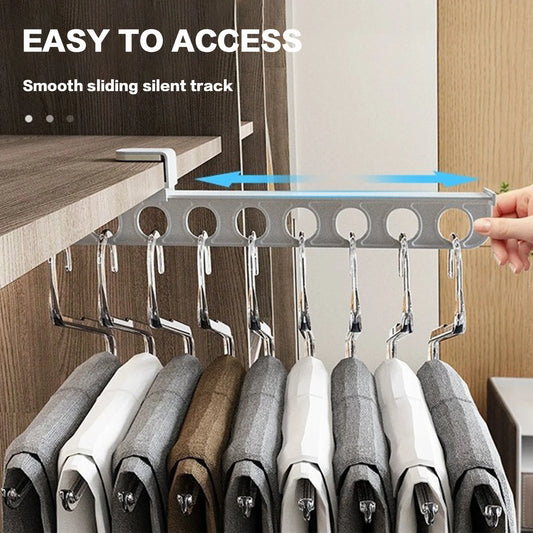 1 Closet  Retractable Pull Out Rod Heavy Duty Closet