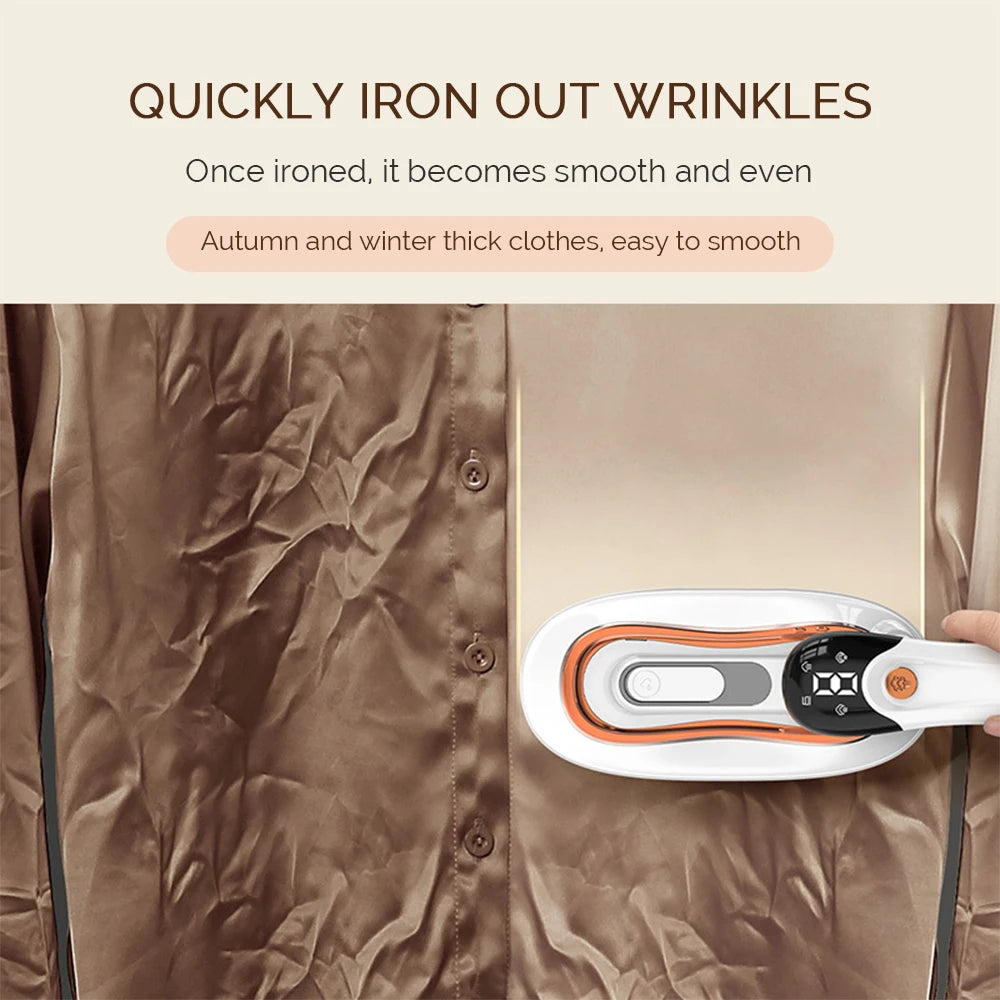 1 Small Hand Holding Ironing Machine