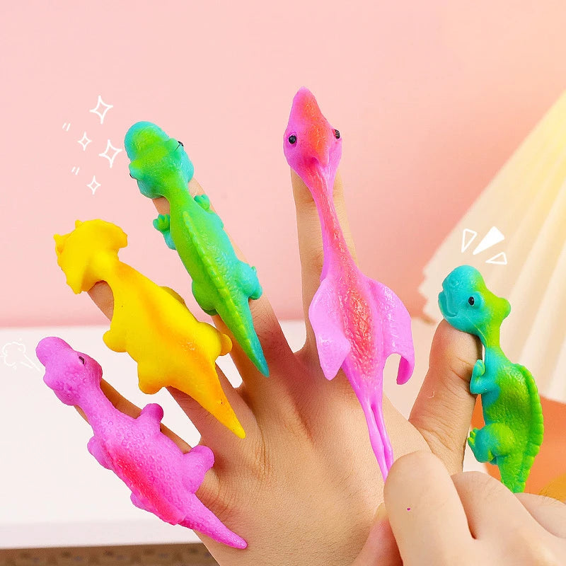 1  Dinosaur Finger Catapult  Toy TPR