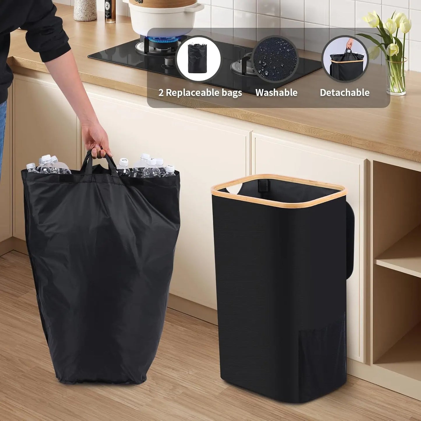1 Bottle Storage Basket Recycling Bin 100L