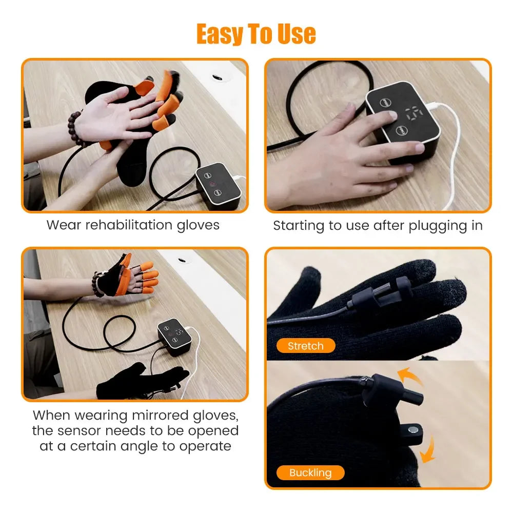 1  Rehabilitation Robot Glove Hand Exerciser