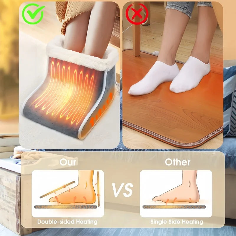 Foot Heating Pad  Control Setting Feet Warmer