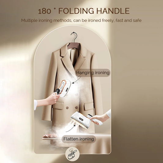 1 Small Hand Holding Ironing Machine