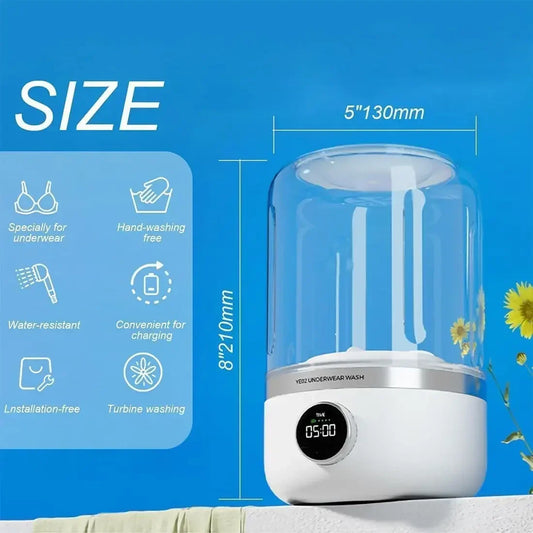 1 A portable  underwear washing machine
