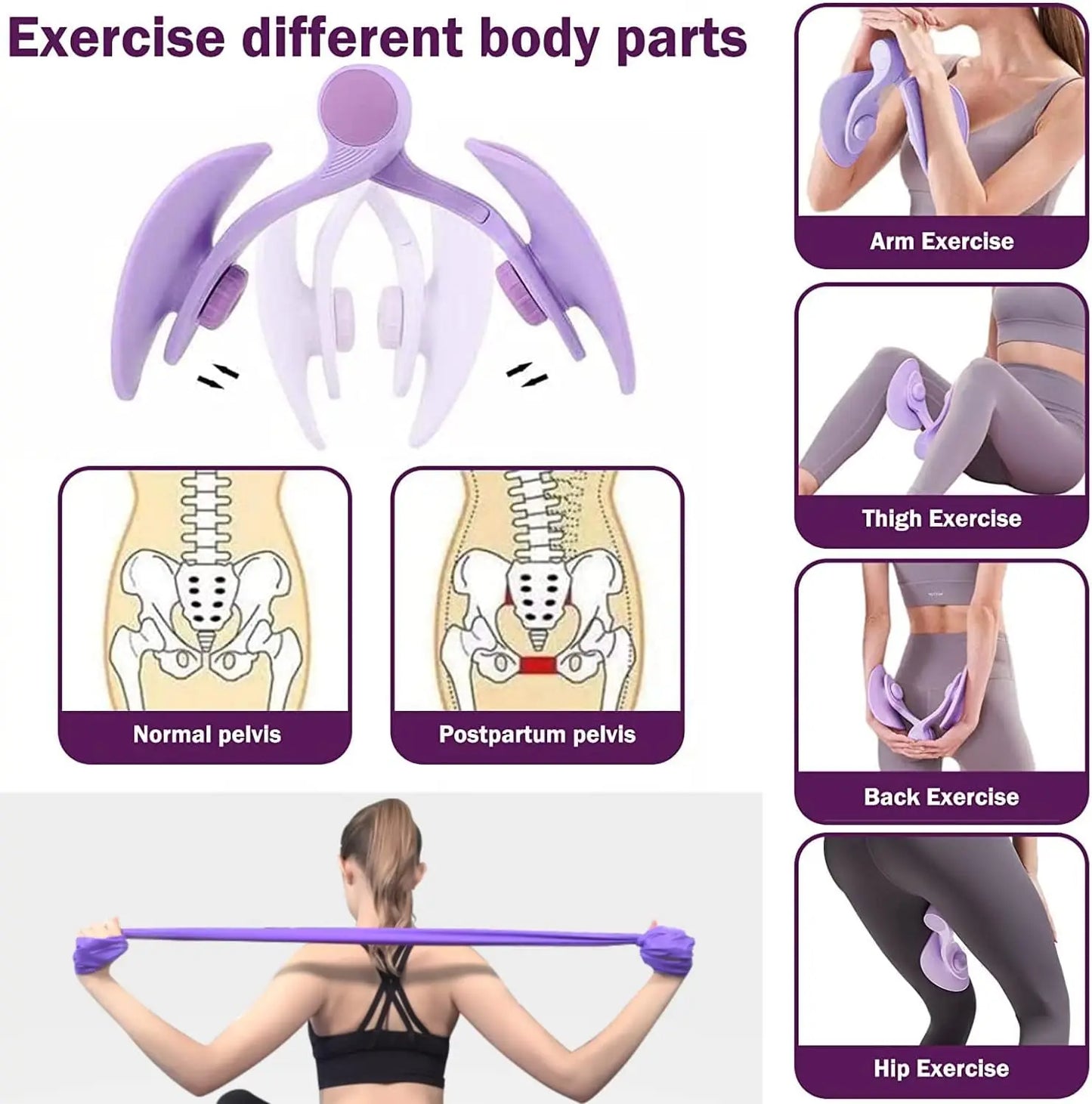 Pelvic Floor Muscle Trainer, Multifunctional Thigh Exerciser