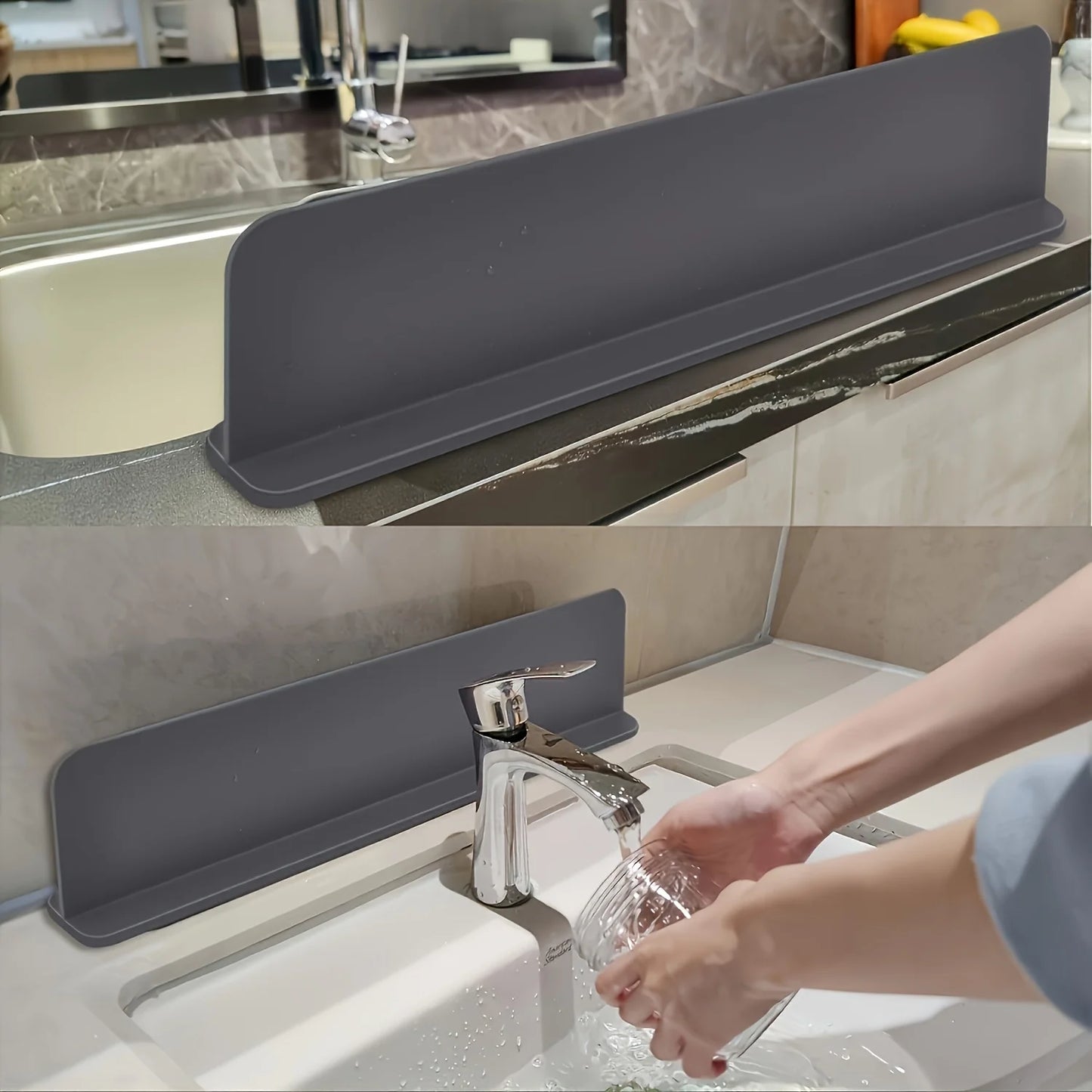 Cup Suction  Pool Silicone Sink Baffle Splash Guard