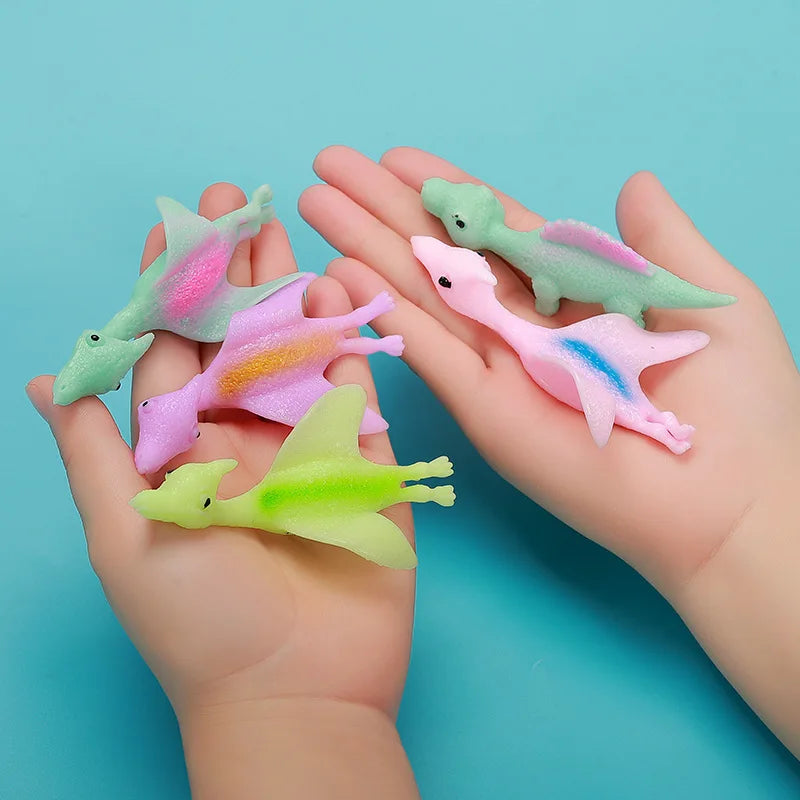 1  Dinosaur Finger Catapult  Toy TPR