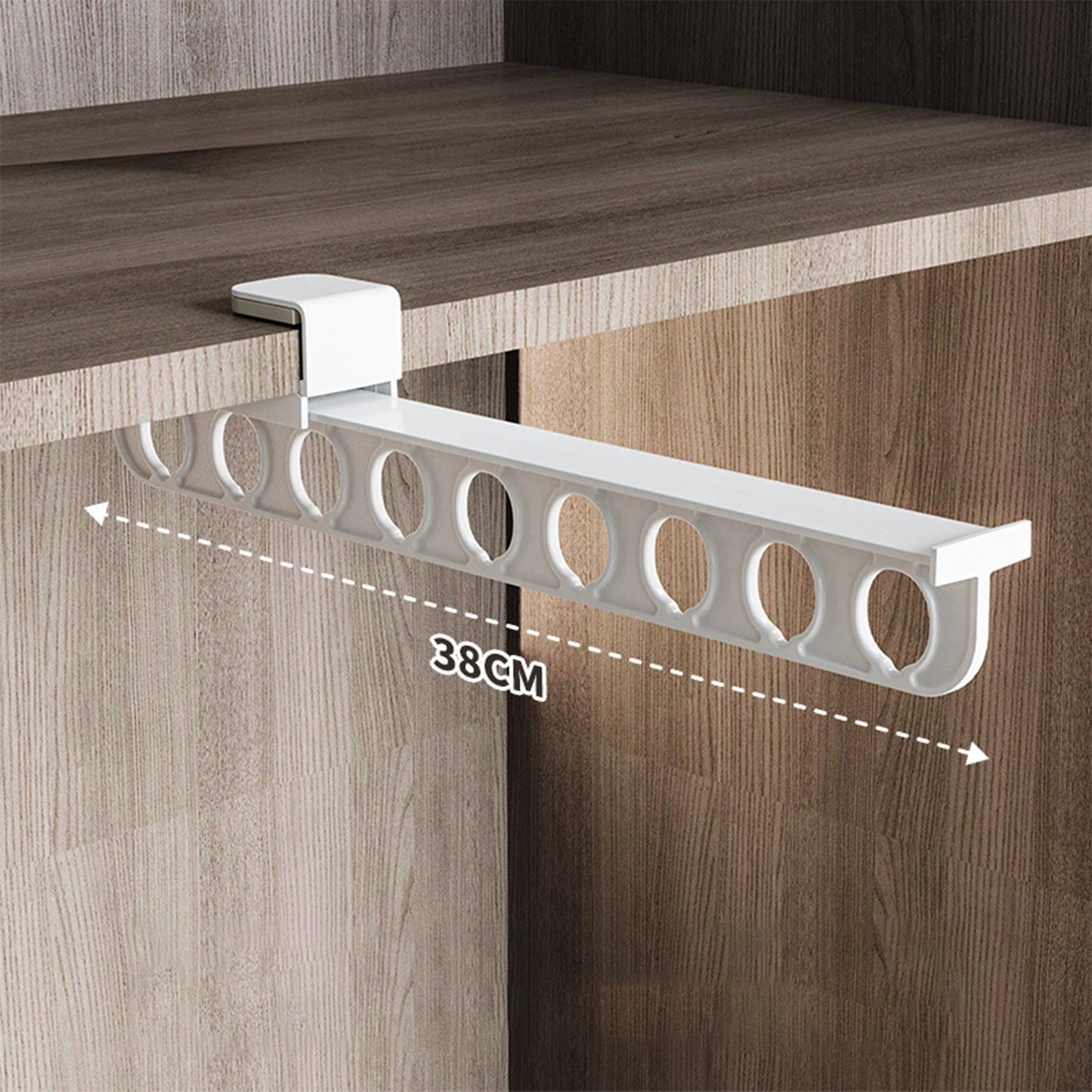1 Closet  Retractable Pull Out Rod Heavy Duty Closet