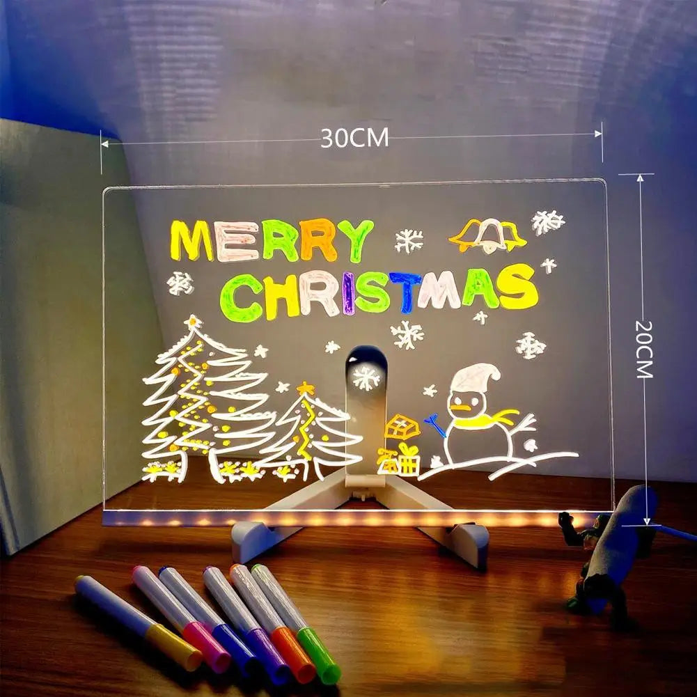 1  DIY Children's Glowing Drawing Board
