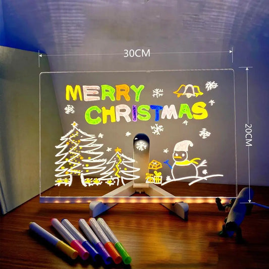 1  DIY Children's Glowing Drawing Board