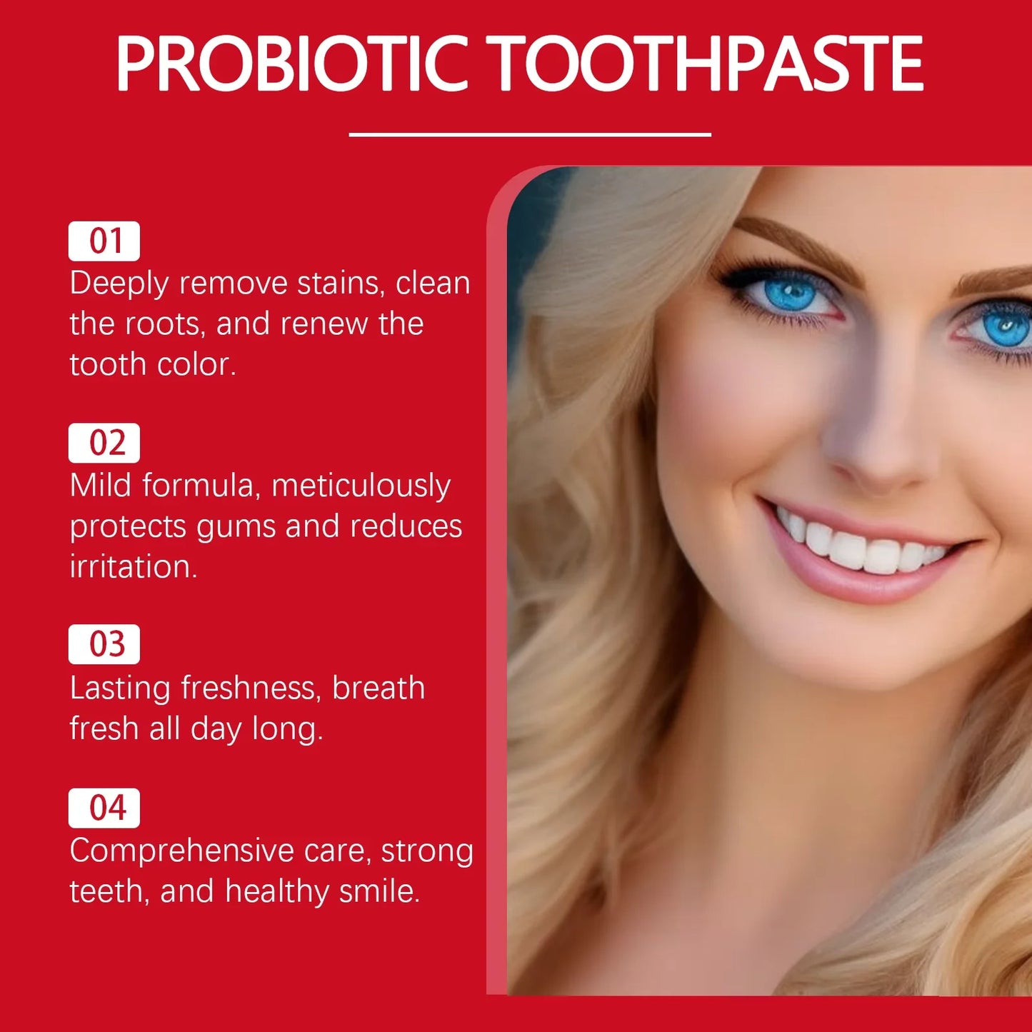 A Dental Whiten Probiotic Toothpaste