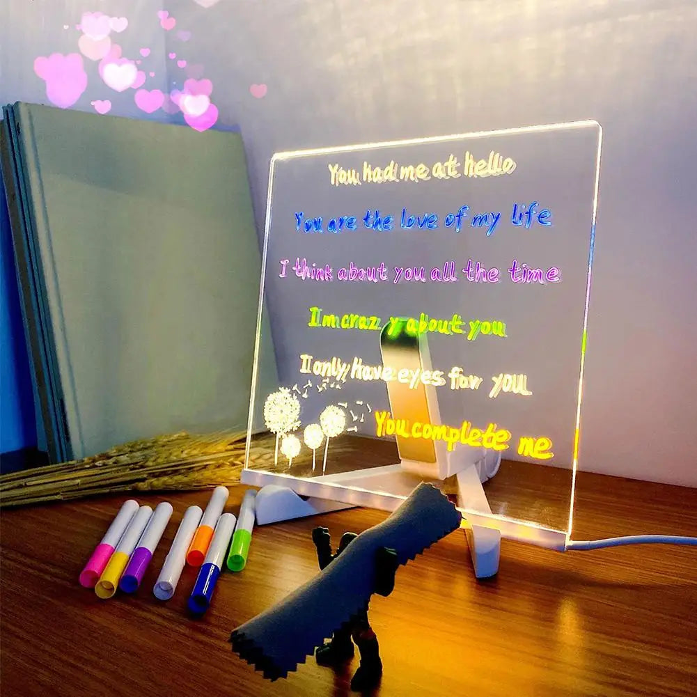 1  DIY Children's Glowing Drawing Board