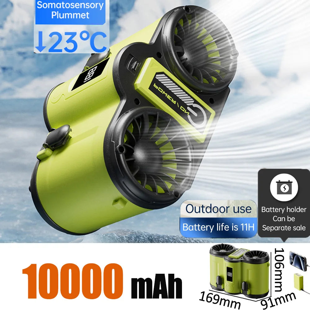Airflow Outdoor Hanging Waist Portable Fan