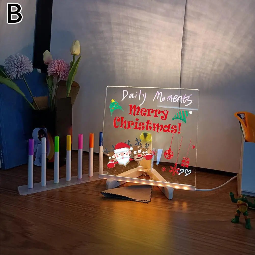 1  DIY Children's Glowing Drawing Board