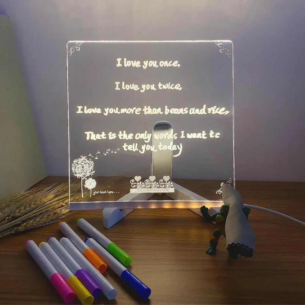 1  DIY Children's Glowing Drawing Board