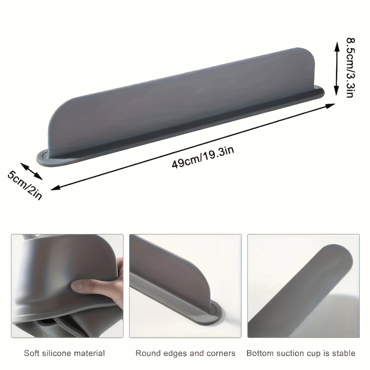 Cup Suction  Pool Silicone Sink Baffle Splash Guard