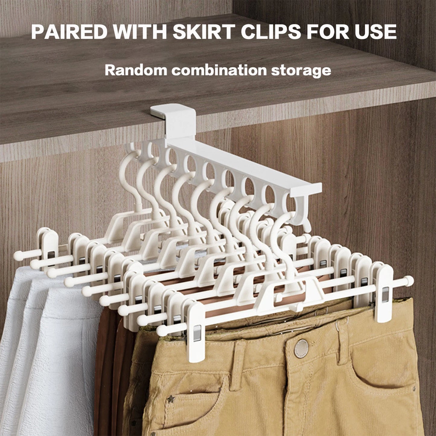 1 Closet  Retractable Pull Out Rod Heavy Duty Closet