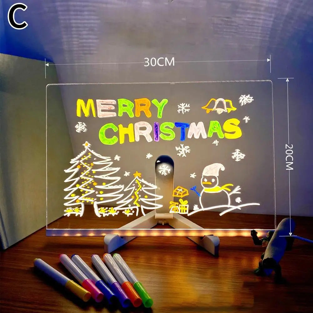 1  DIY Children's Glowing Drawing Board