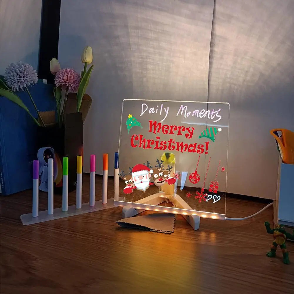 1  DIY Children's Glowing Drawing Board