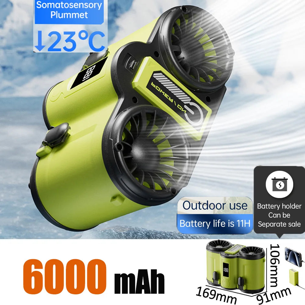 Airflow Outdoor Hanging Waist Portable Fan
