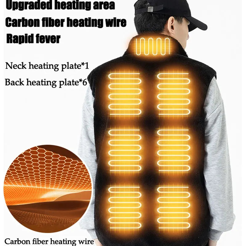 1 Heated Vest Intelligent Heating Area