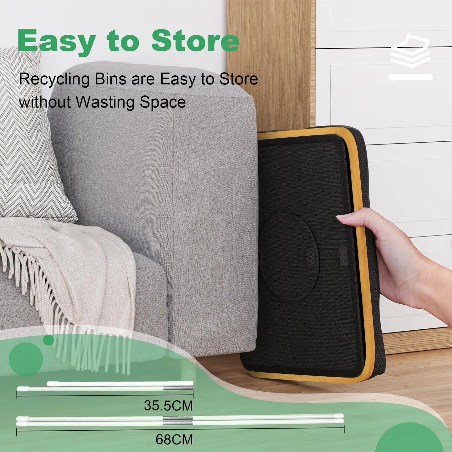 1 Bottle Storage Basket Recycling Bin 100L