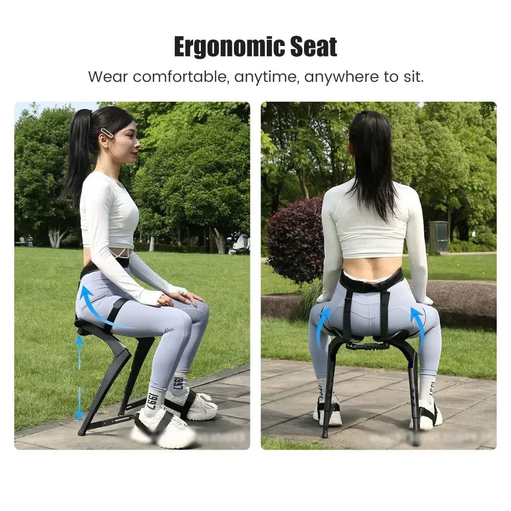 1 Adjustable  Exoskeleton Wearable Seat