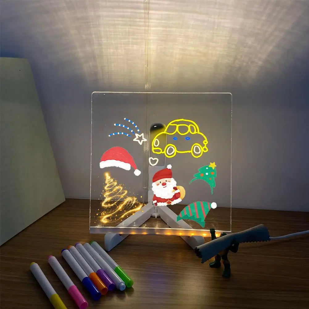 1  DIY Children's Glowing Drawing Board