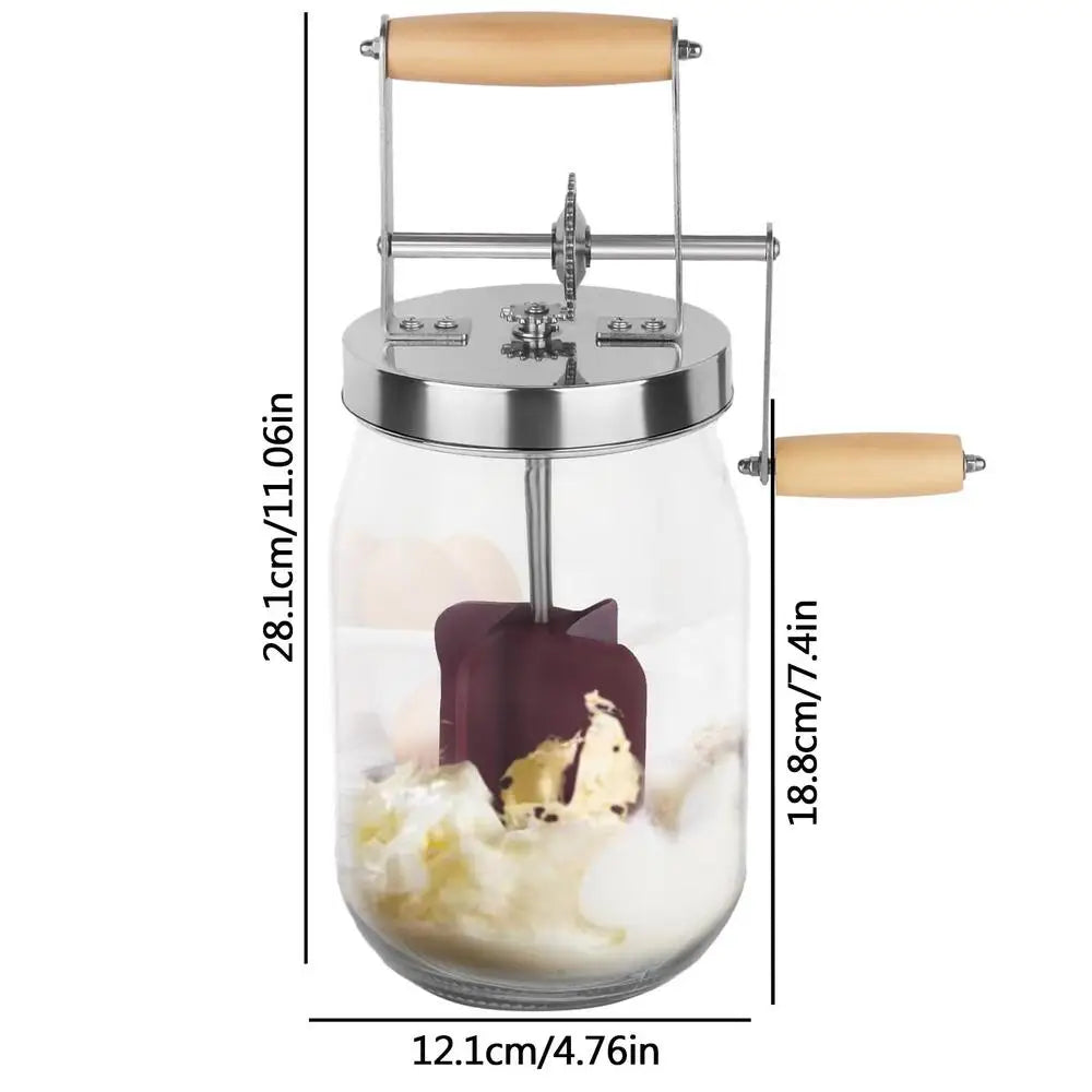 1 Butter Maker Mason Jar Butter Churner