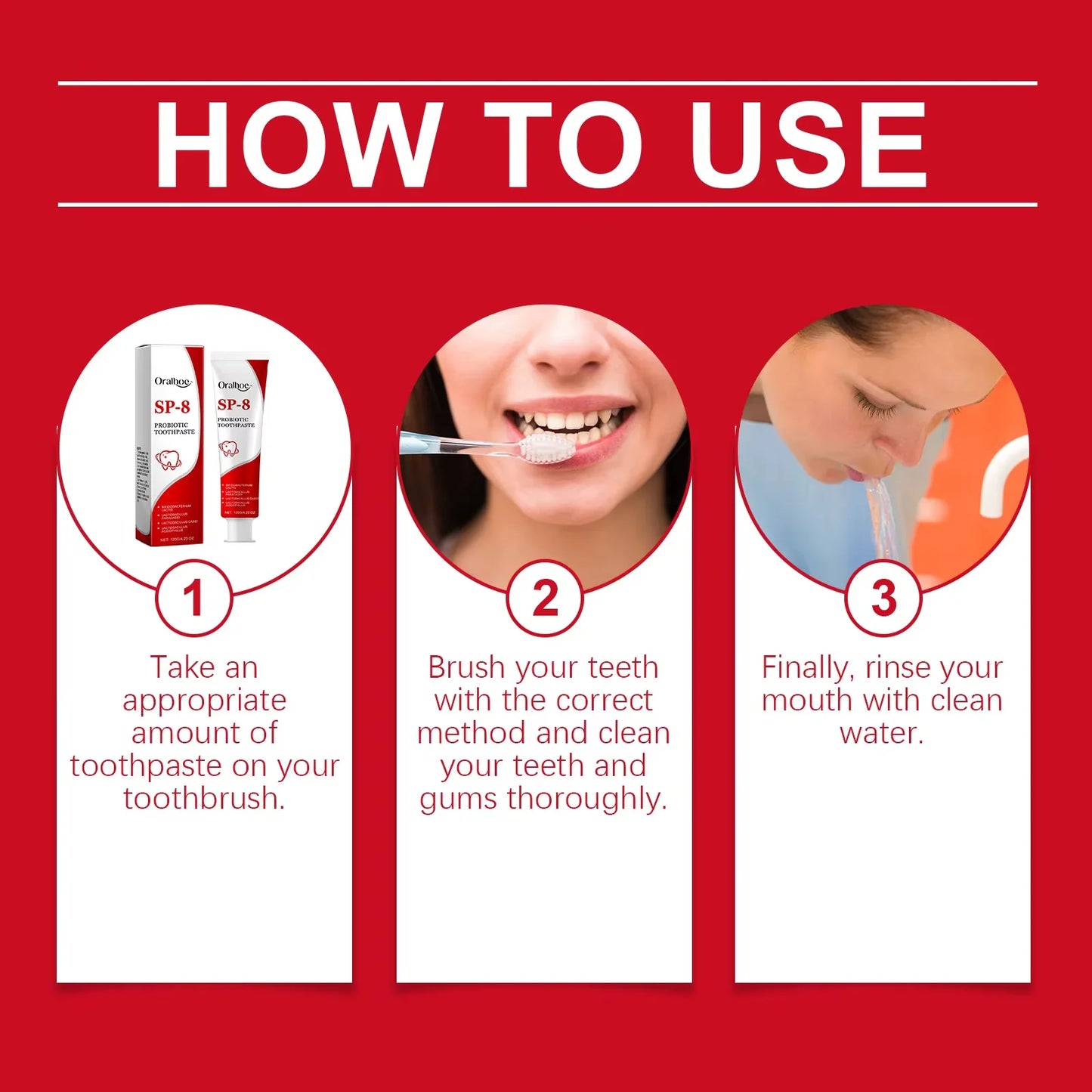 A Dental Whiten Probiotic Toothpaste