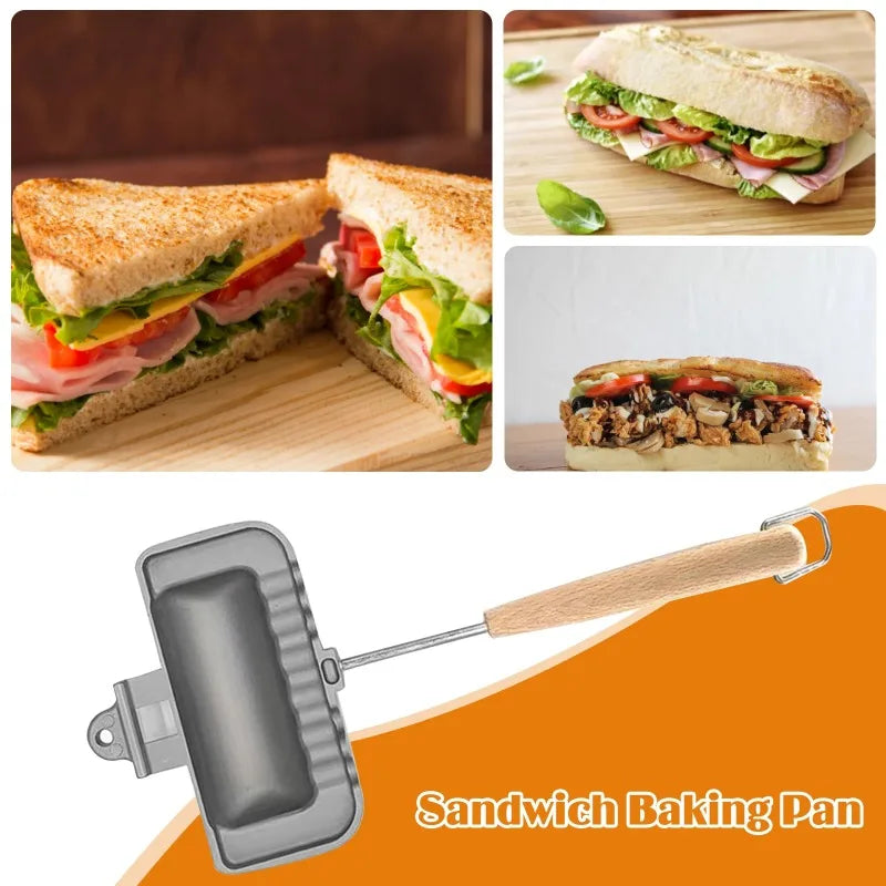 1 Hot Dog Toaster Double-Sided Non-Stick Pan