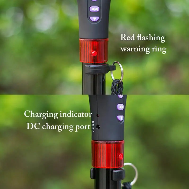 Telescopic Folding Cane With Alarm LED