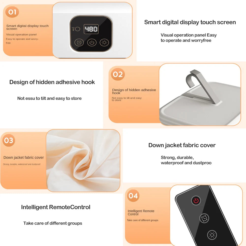 1 A Compact  Foldable  Remote Control Cloths Dryer