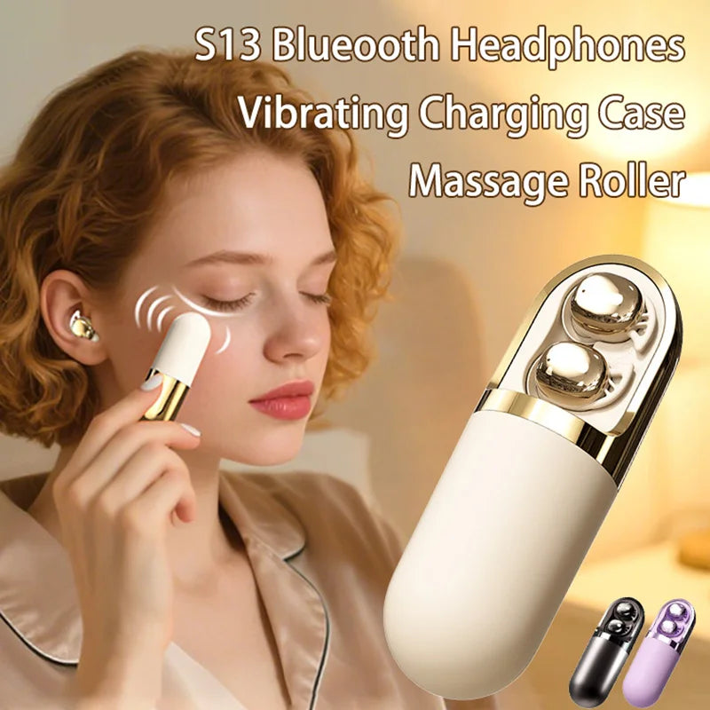 1 Earbuds Bluetooth Vibrating Facial Massage