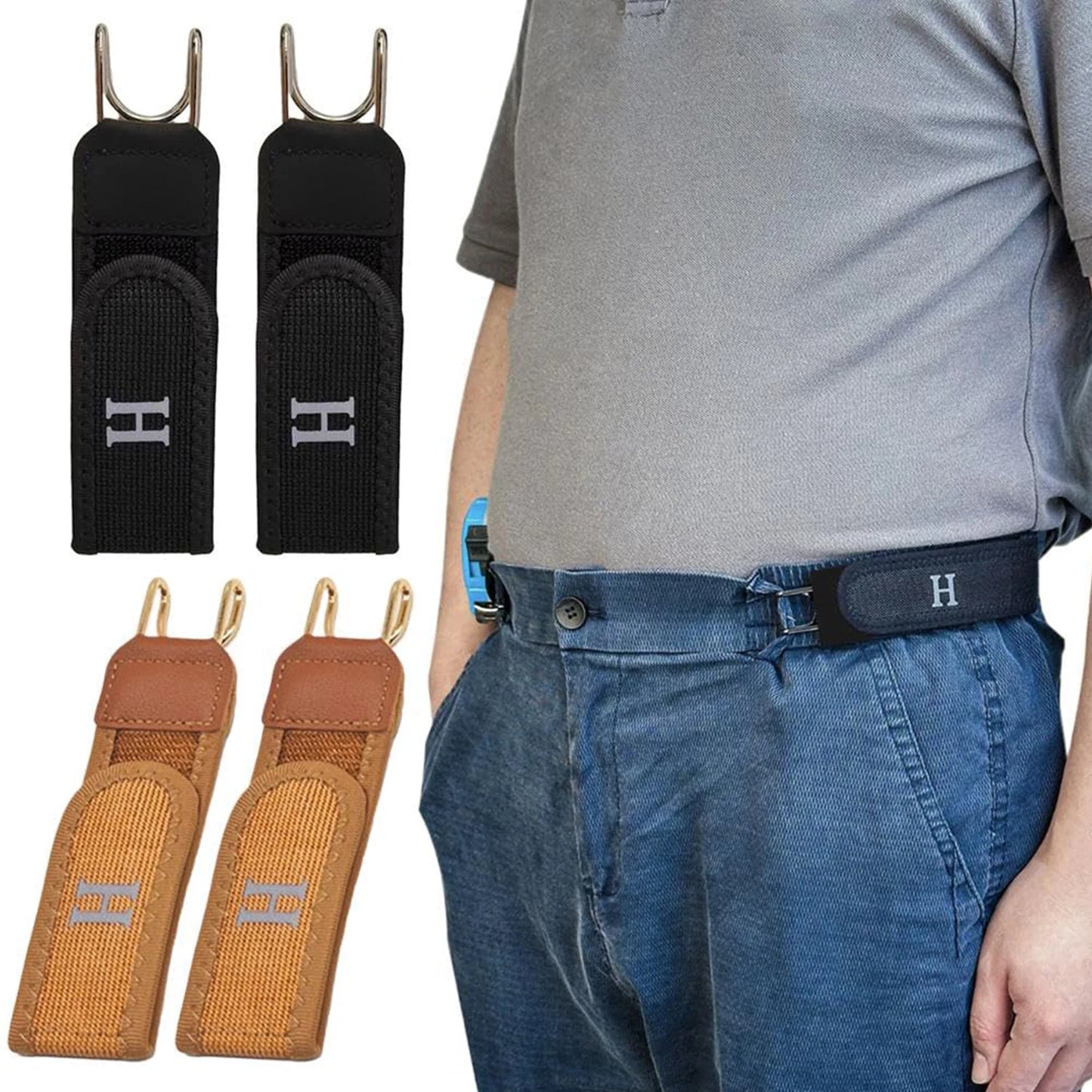 1  New Unisex Buckleless Belt Hook