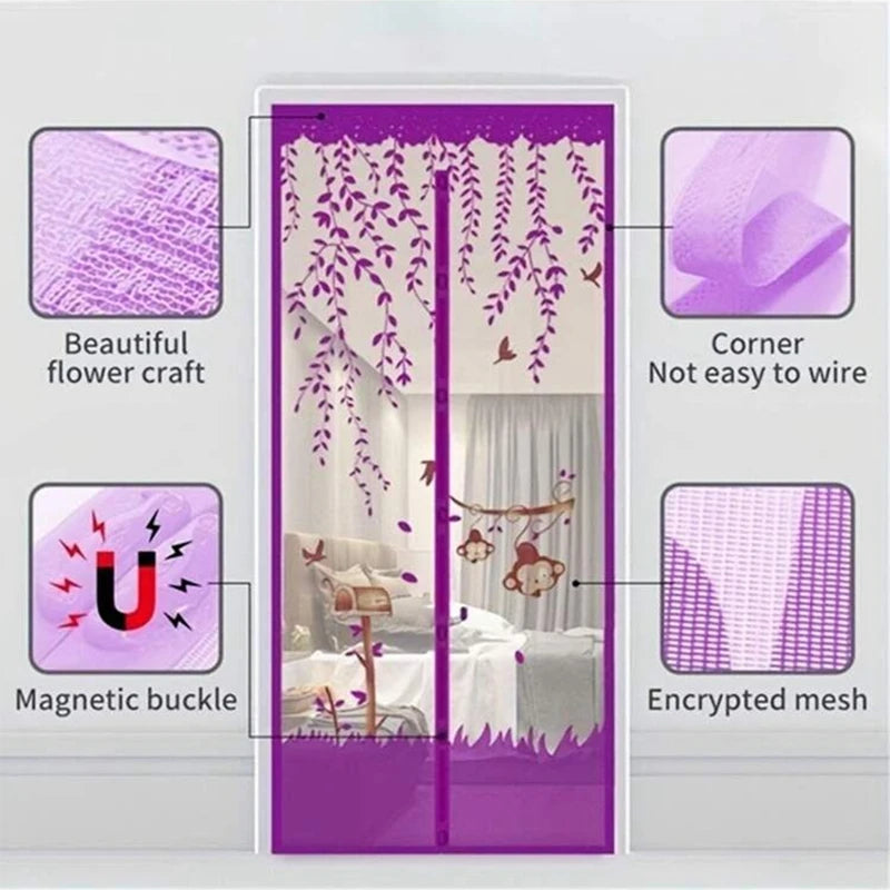 1 Anti Mosquito magnetic screen door mesh