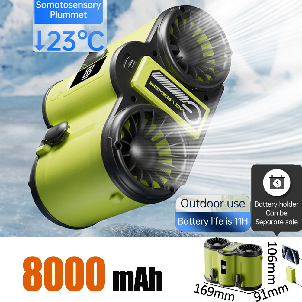 Airflow Outdoor Hanging Waist Portable Fan