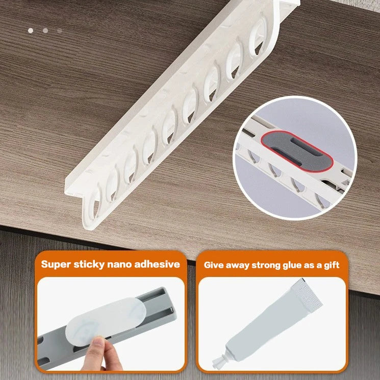1 Closet  Retractable Pull Out Rod Heavy Duty Closet
