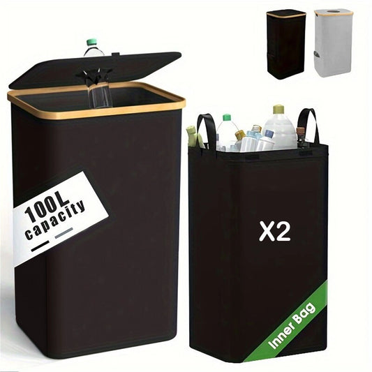1 Bottle Storage Basket Recycling Bin 100L